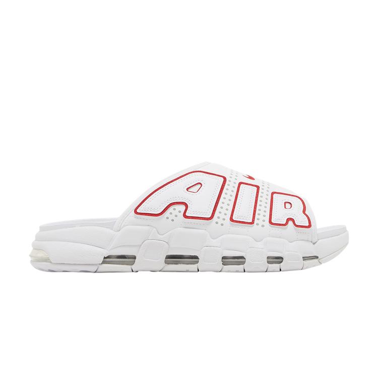 Air More Uptempo Slide 'White University Red'